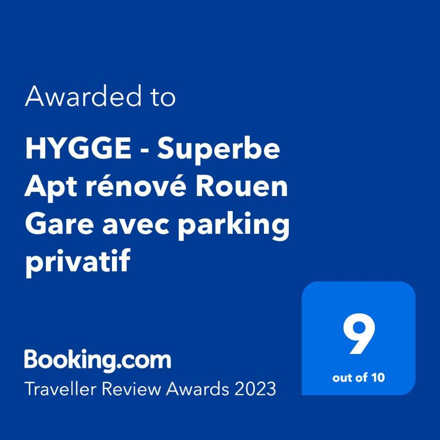 Hygge - Superbe Apt Renove Rouen Gare Avec Parking Privatif Apartment Bagian luar foto